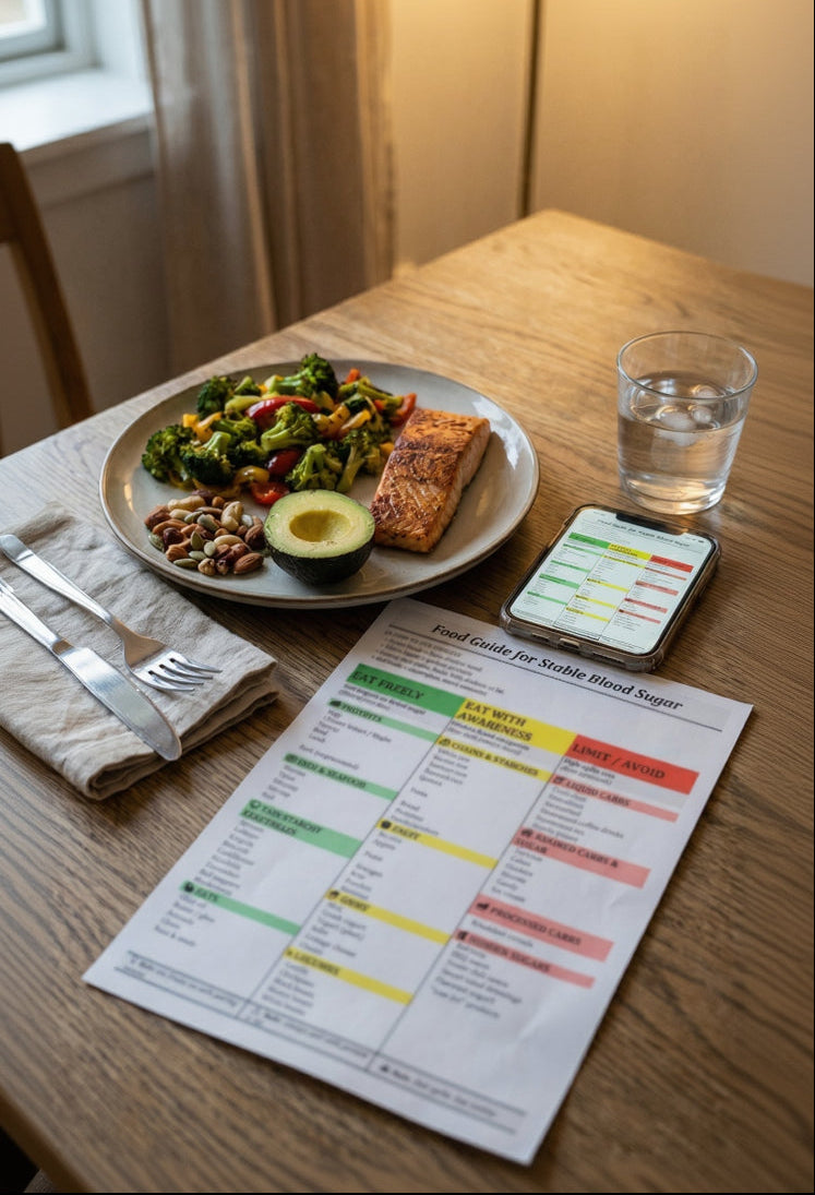 FREE Food Guide for Stable Blood Sugar