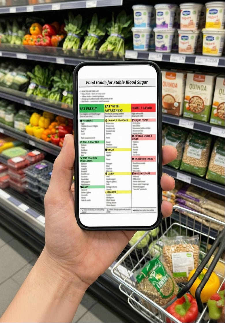 FREE Food Guide for Stable Blood Sugar